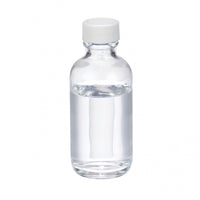 Wheaton® W216801 60mL Clear Boston Round Glass Sample Bottle with White PP Screw Cap with PVC Liner