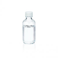 WHEATON® Boston Round Bottle, 2oz, clear, white Polypropylene, PTFE faced foamed Polyethylene