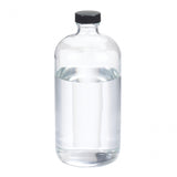 WHEATON® Boston Round Bottle, 32oz, clear, black Phenolic, PE cone
