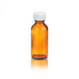 WHEATON® Boston Round Bottle, Amber, 1oz