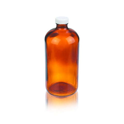 WHEATON® Boston Round Bottle, Amber, 32oz
