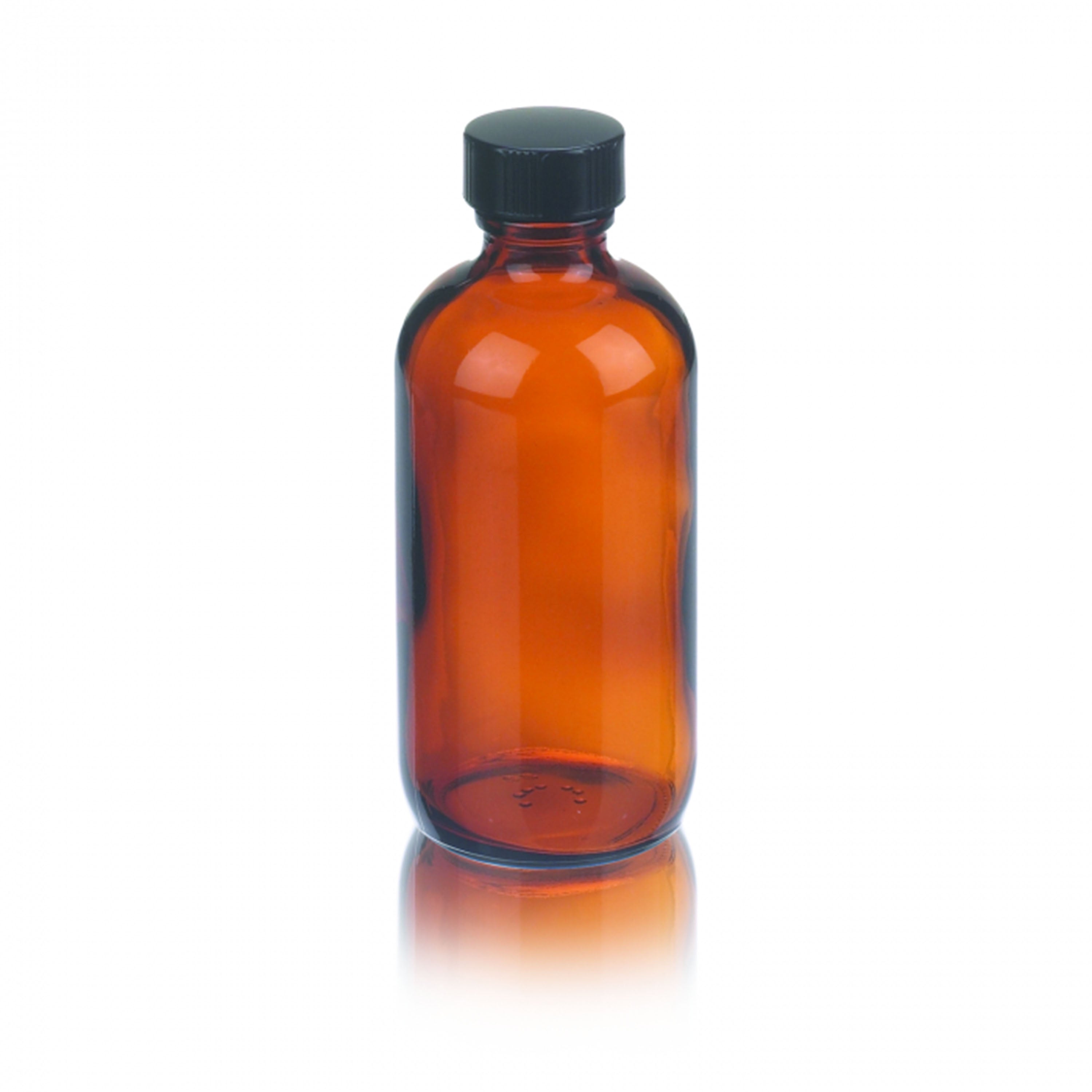 WHEATON® Boston Round Bottle, Amber, 4oz