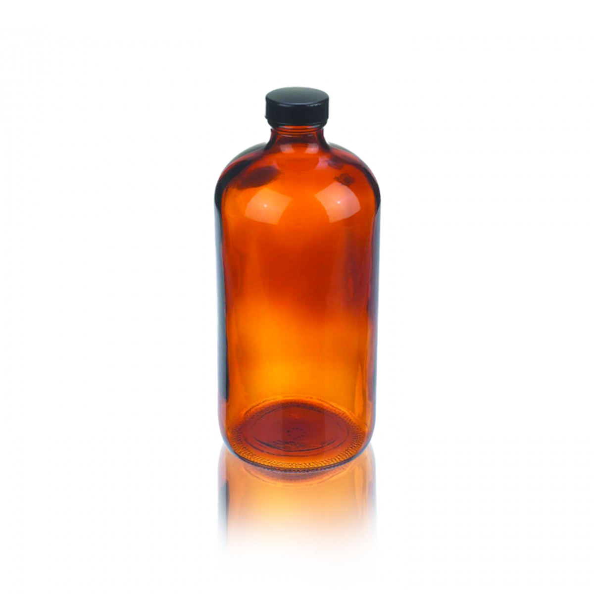 WHEATON® Boston Round Bottle, Amber, 32oz