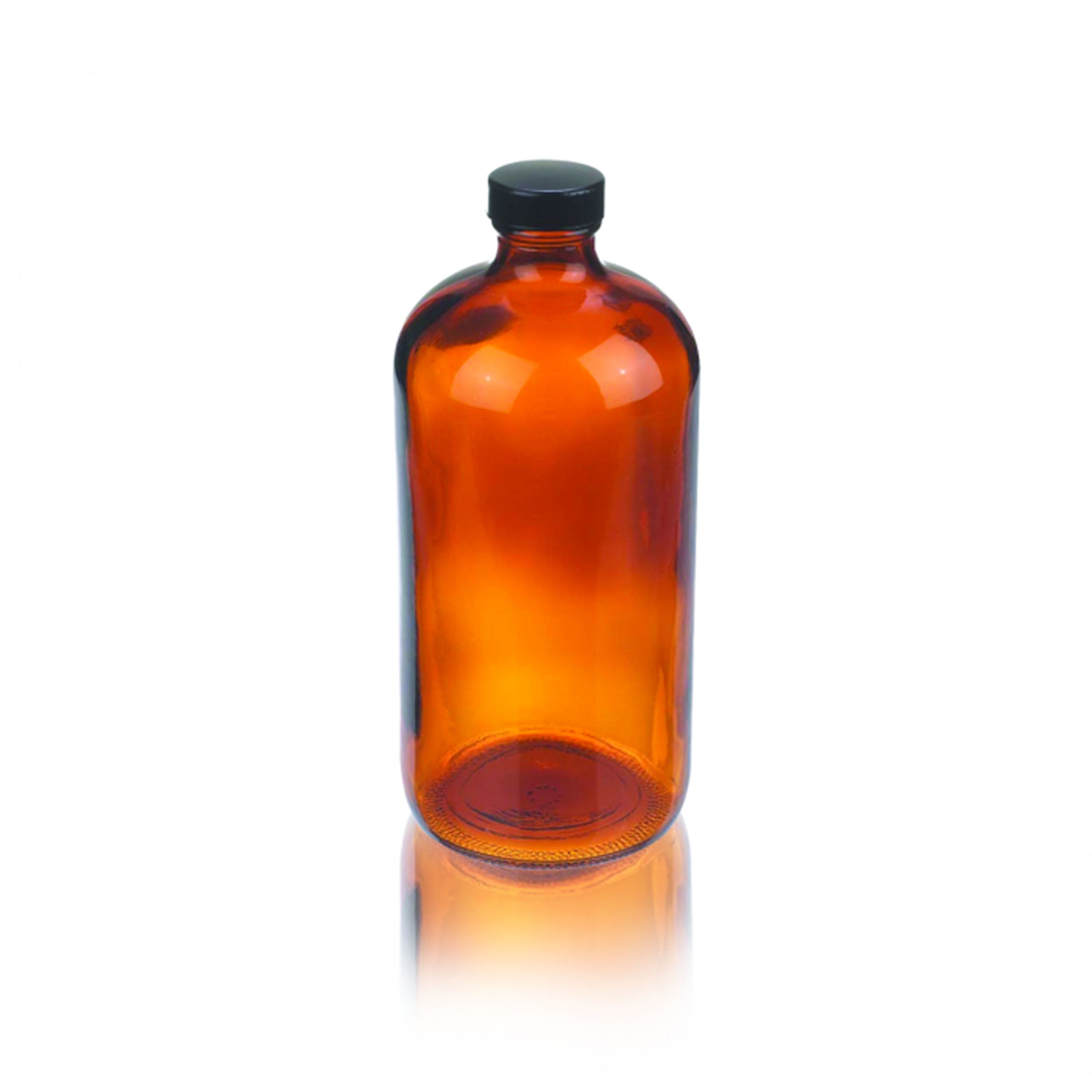 WHEATON® Boston Round Bottle, Amber, 32oz