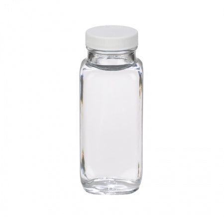 WHEATON® French Square Bottle, 8oz, Poly Vinyl Lined