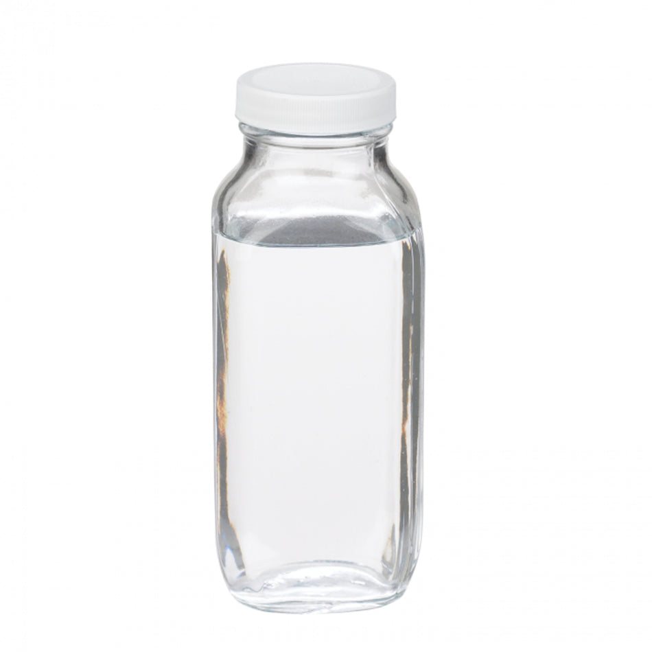 WHEATON® French Square Bottle, 16 oz, Poly Vinyl Lined