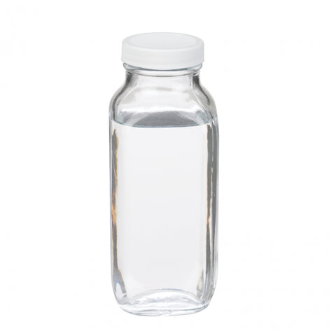 WHEATON® French Square Bottle, 16 oz, Poly Vinyl Lined