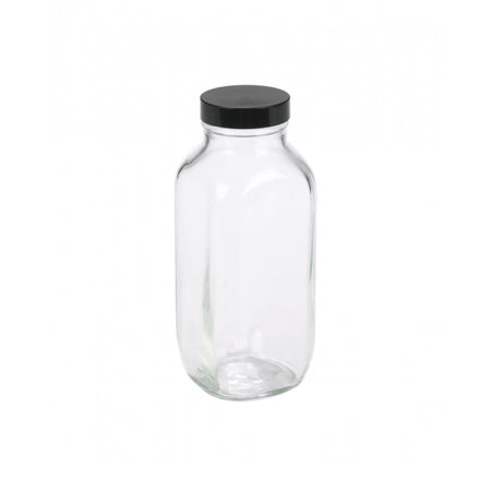 WHEATON® French Square Bottle, 16 oz, Rubber Lined