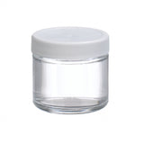 WHEATON® Clear Straight Sided Jar, White Polypropylene Cap, Poly-Vinyl Liner, Case of 24, 2 oz