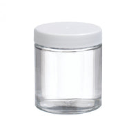 WHEATON® Clear Straight Sided Jar, White Polypropylene Cap, Poly-Vinyl Liner, 4 oz