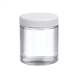 WHEATON® Clear Straight Sided Jar, White Polypropylene Cap, Poly-Vinyl Liner, 4 oz