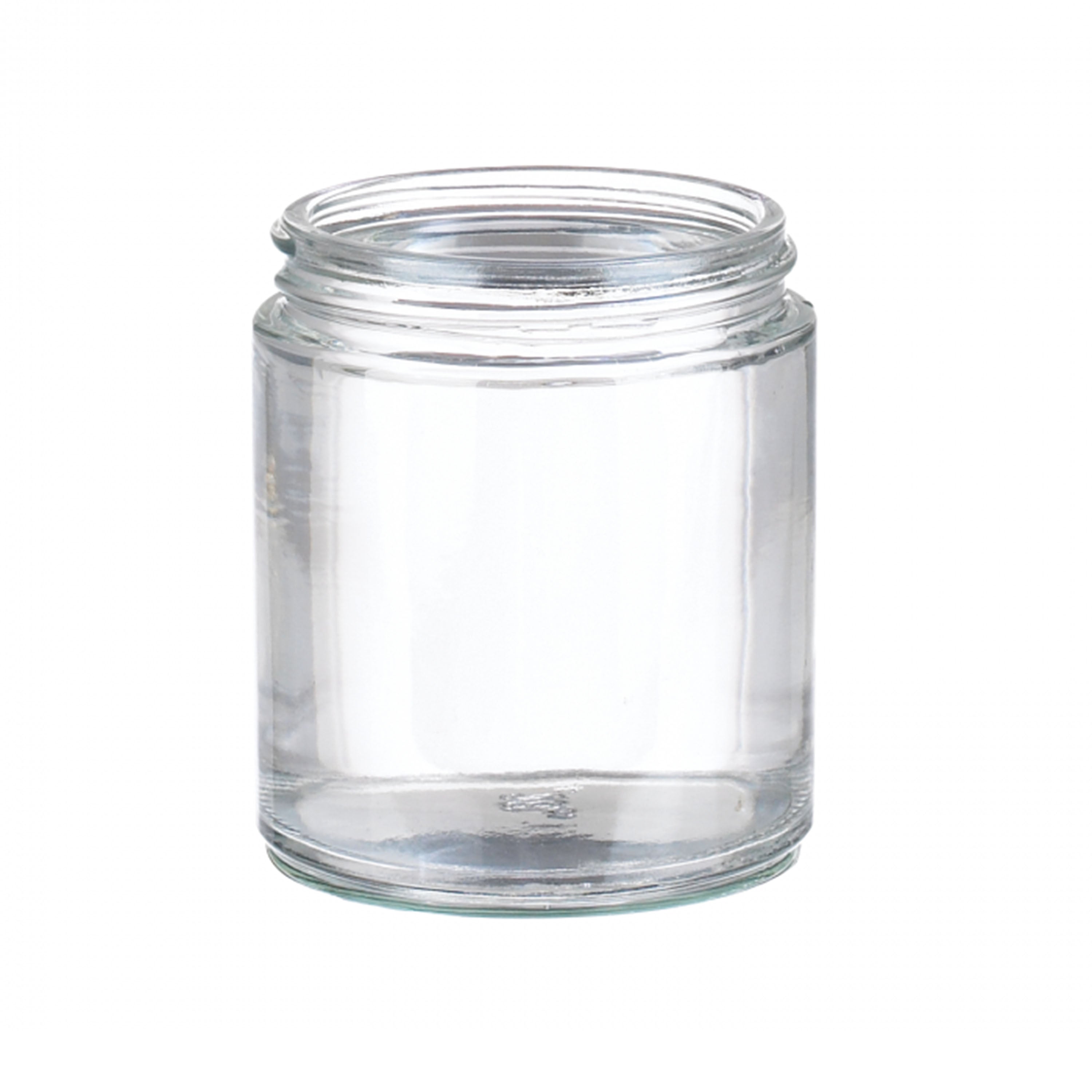 WHEATON® Standard Clear Wide Mouth bottle, 4oz, White Polypropylene, PTFE Faced Foamed Polyethylene