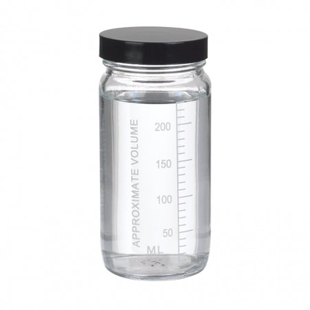 WHEATON® VALUMETRIC™ Graduated Bottle, 8oz, Rubber Lined