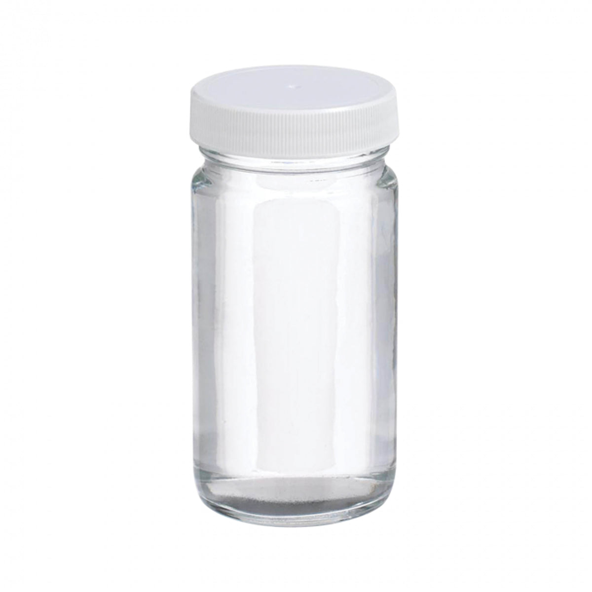 WHEATON® AC Round Bottle, 125 mL, PTFE Faced Foamed Polyethylene