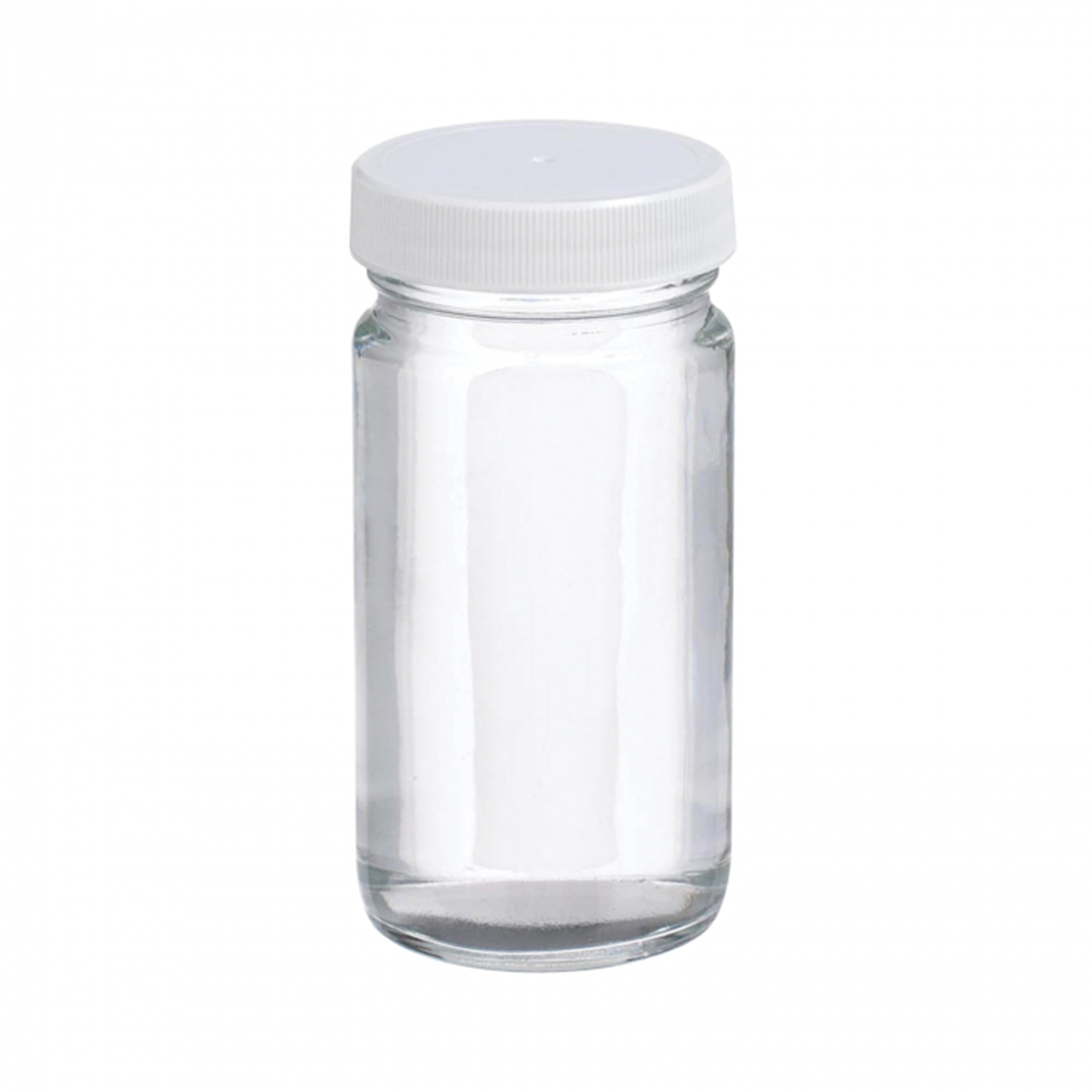 WHEATON® AC Round Bottle, 125 mL, PTFE Faced Foamed Polyethylene