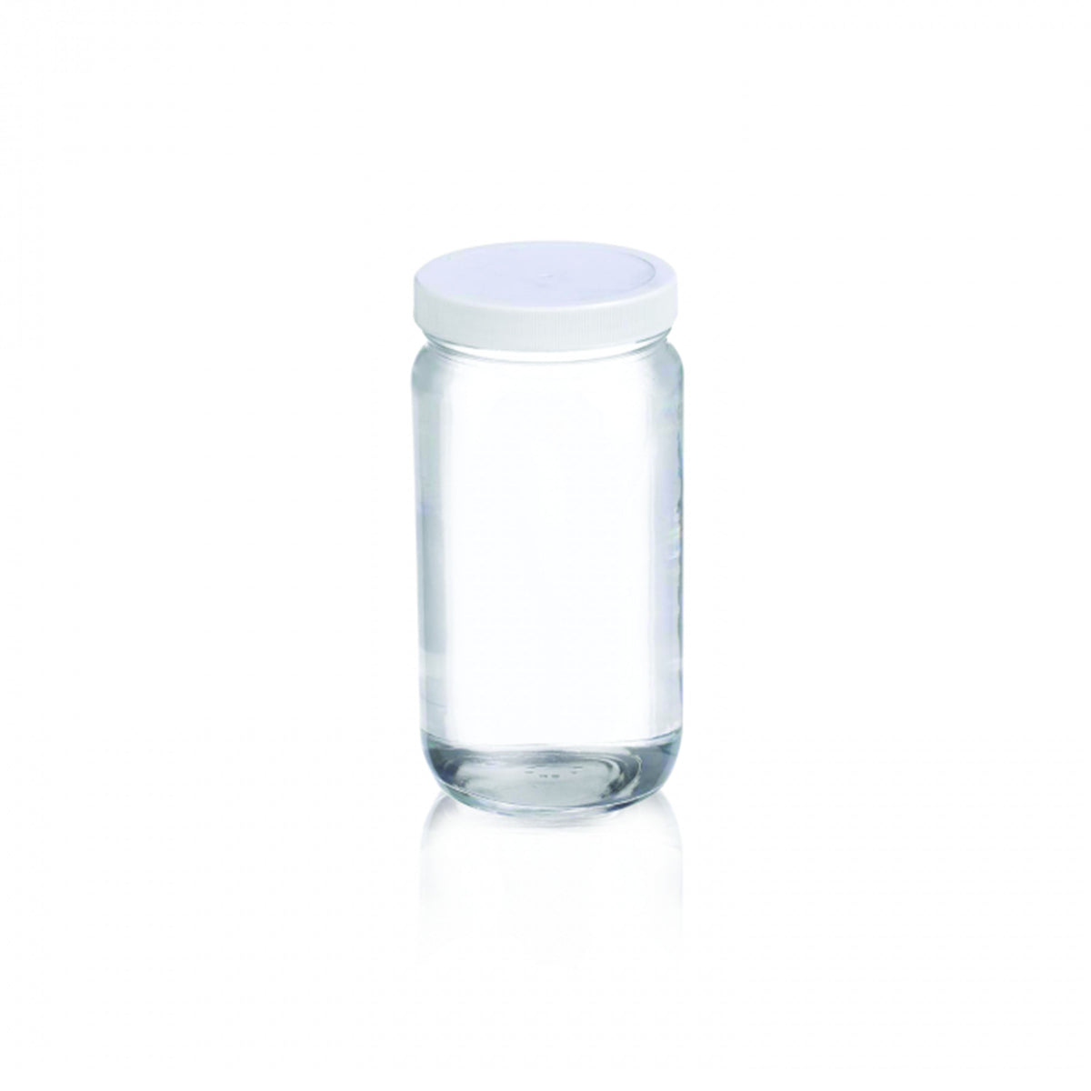 WHEATON® AC Round Bottle, 500 mL, PTFE Faced Foamed Polyethylene