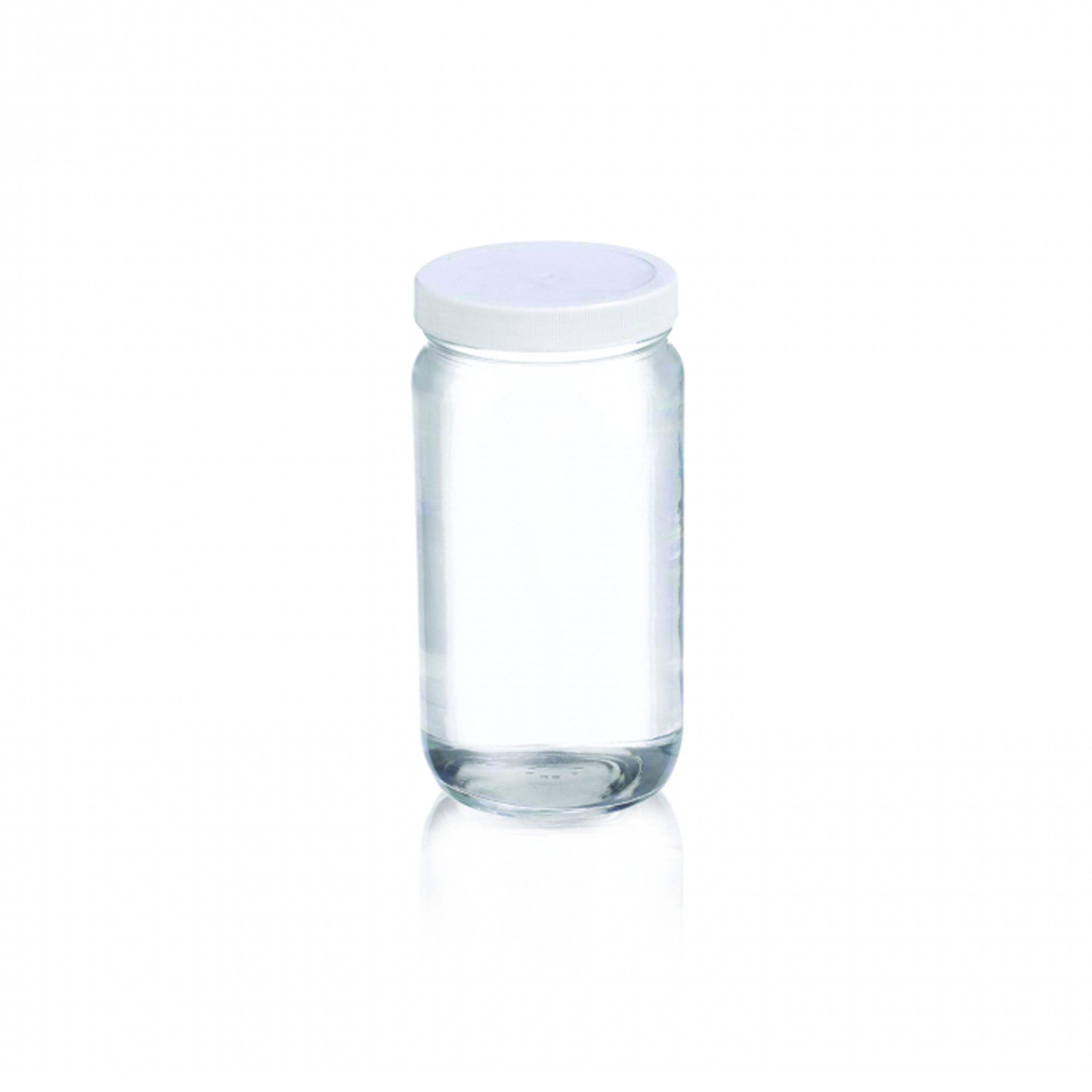 WHEATON® AC Round Bottle, 500 mL, PTFE Faced Foamed Polyethylene