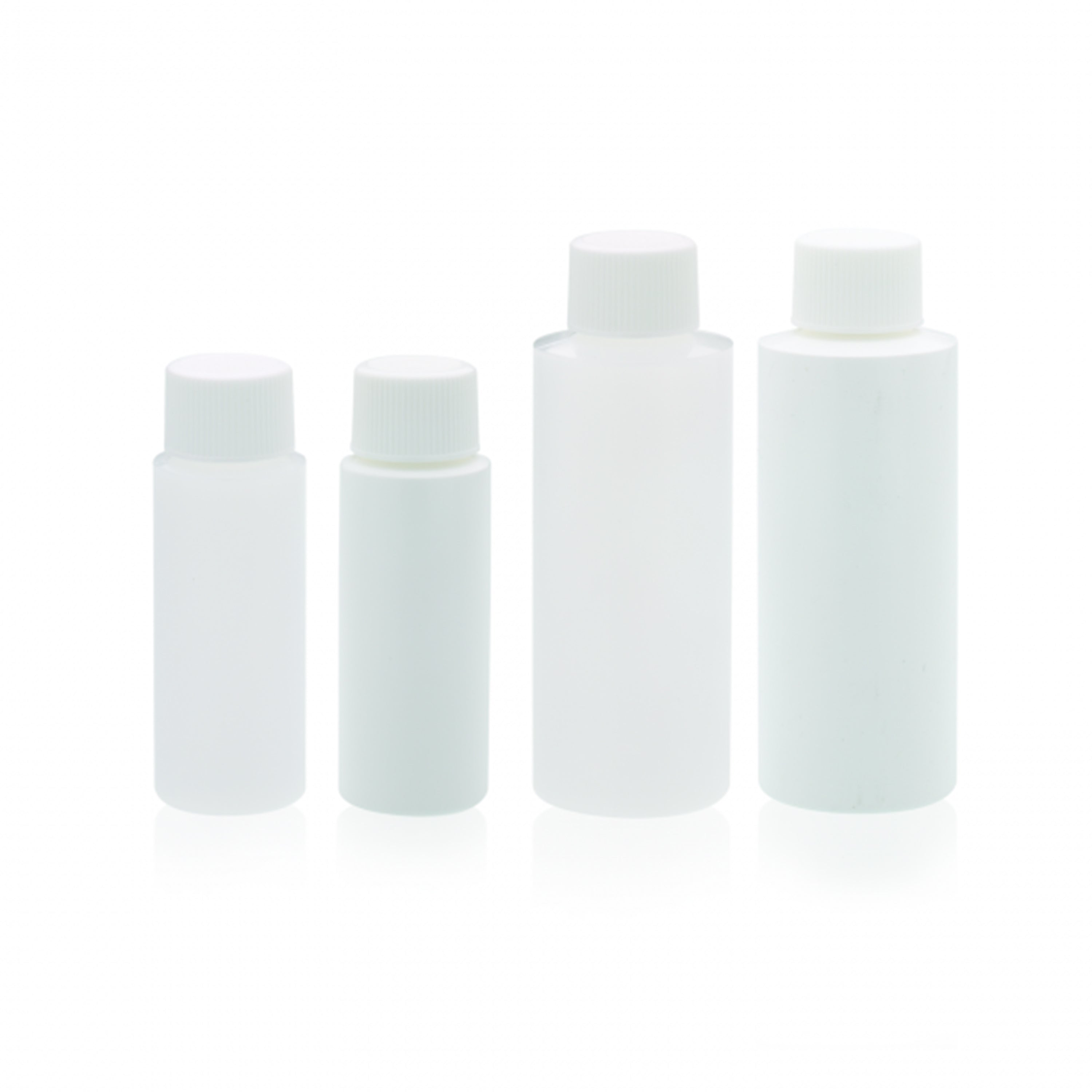WHEATON® Cylinder Round Bottle, Natural, 500 mL, PE Lined, Case of 24