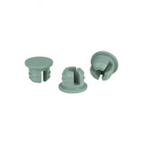 WHEATON® Thin Flange Stopper, 20mm Thin Flange Snap-On Gray Chlorobutyl / 49
