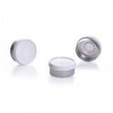 WHEATON® Unlined Aluminum Seal, 20mm, White, Flip-Cap