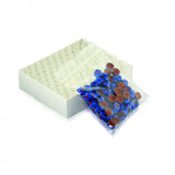 WHEATON® E-Z VIAL® 12 x 32mm Crimp Top Convenience Packs, Clear, PTFE / Red Rubber, Blue