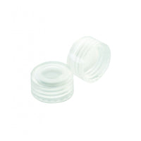 WHEATON® 9 mm ABC Screw Cap, With Red PTFE / White Silicone / Red PTFE Liners, Natural PP