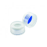 WHEATON® 9 mmABC Screw Cap, With Blue PTFE / White Silicone Liners, Natural PP