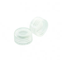 WHEATON® 9 mm ABC Screw Cap, With Red PTFE Liners, Natural PP