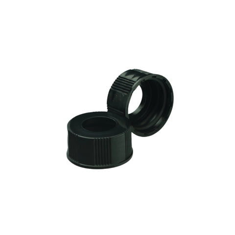 WHEATON® Black Phenolic Open Top Screw Cap, 15-425