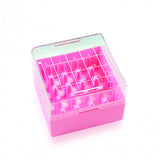 WHEATON® KEEPIT® Freezer Boxes, KeepIT®-25 For External Thread Vials, Pink