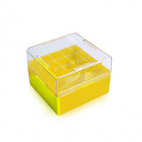 WHEATON® KEEPIT® Freezer Boxes, KeepIT®-25 For External Thread Vials, Yellow