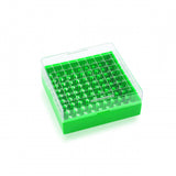 WHEATON® KEEPIT® Freezer Boxes, Low Profile KeepIT®-81 For External Thread Vials, Green