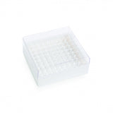 WHEATON® KEEPIT® Freezer Boxes, Low Profile KeepIT®-81 For External Thread Vials, White