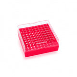 WHEATON® KEEPIT® Freezer Boxes, Low Profile KeepIT®-100 For Internal Thread Vials, Red