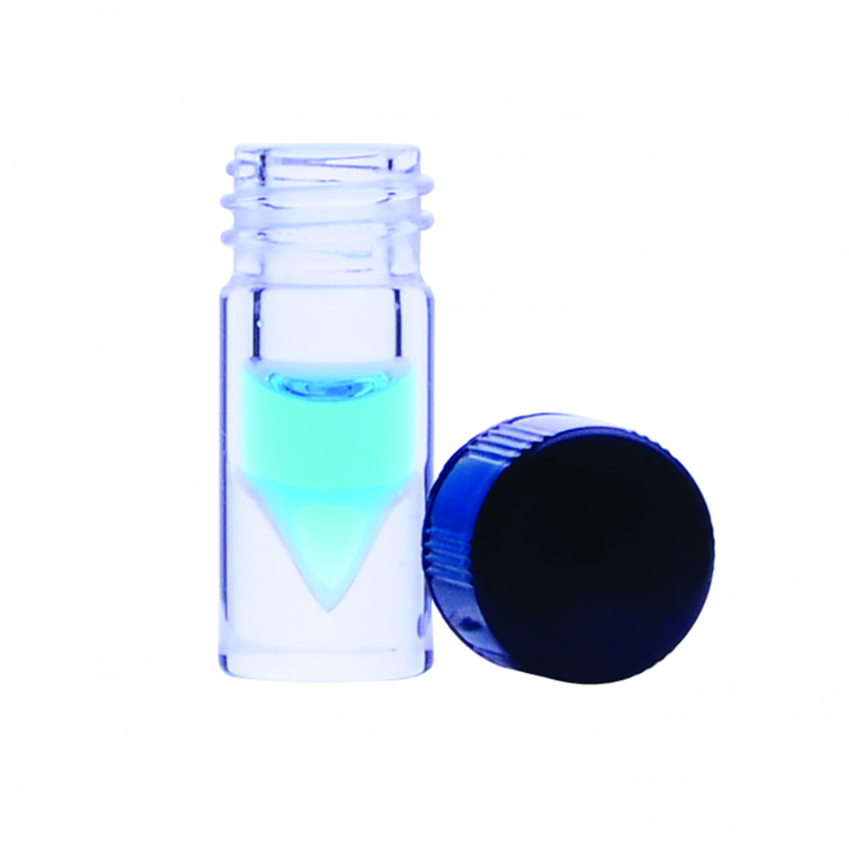 WHEATON® NextGen™ V Vial® 0.3mL, Solid Top, Screw Cap, PTFE / 14B Rubber