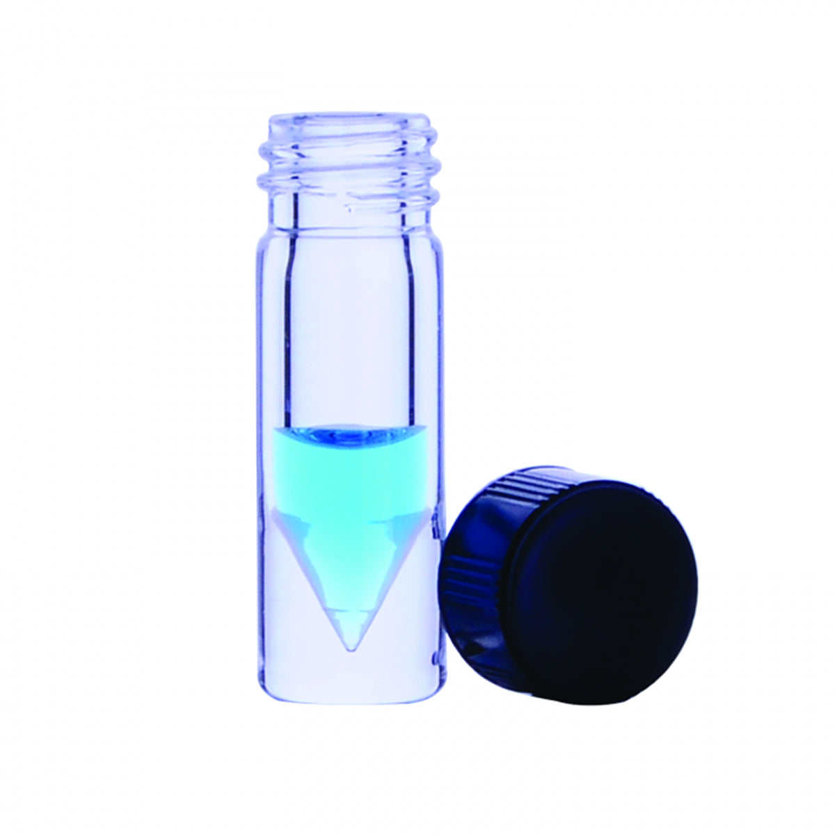 WHEATON® NextGen™ V Vial® 1mL, Solid Top, Screw Cap, 13-425 Thread, PTFE / 14B Rubber