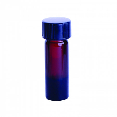 WHEATON® NextGen™ V Vial®, 1mL, Amber, Solid Top, Screw Cap, PTFE / 14B Rubber