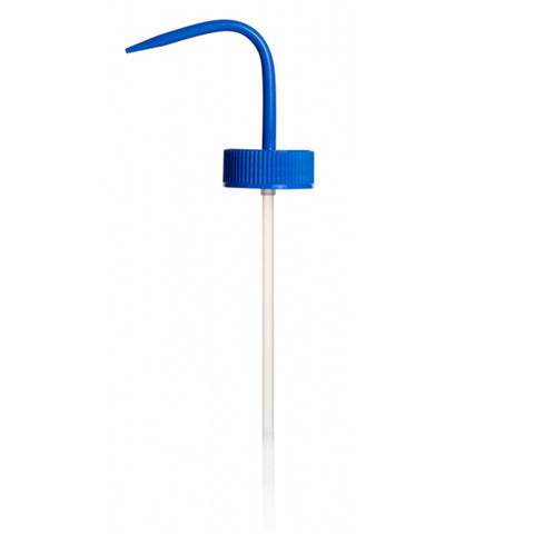 Screwcap for wide neck wash bottle, blue