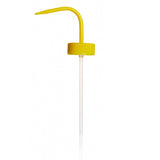 Screwcap for wide neck wash bottle, yellow
