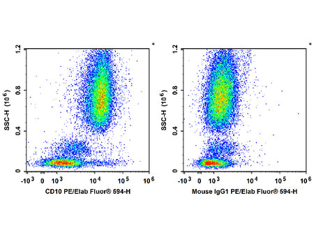 PE/Elab Fluor® 594 Anti-Human CD10 Antibody[HI10a], Biomarkers, Elabscience Biotechnology, MSE Supplies