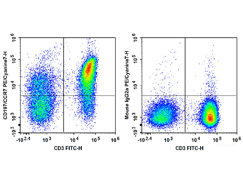 PE/Cyanine7 Anti-Human CD197/CCR7 Antibody[G043H7], Biomarkers, Elabscience Biotechnology, MSE Supplies