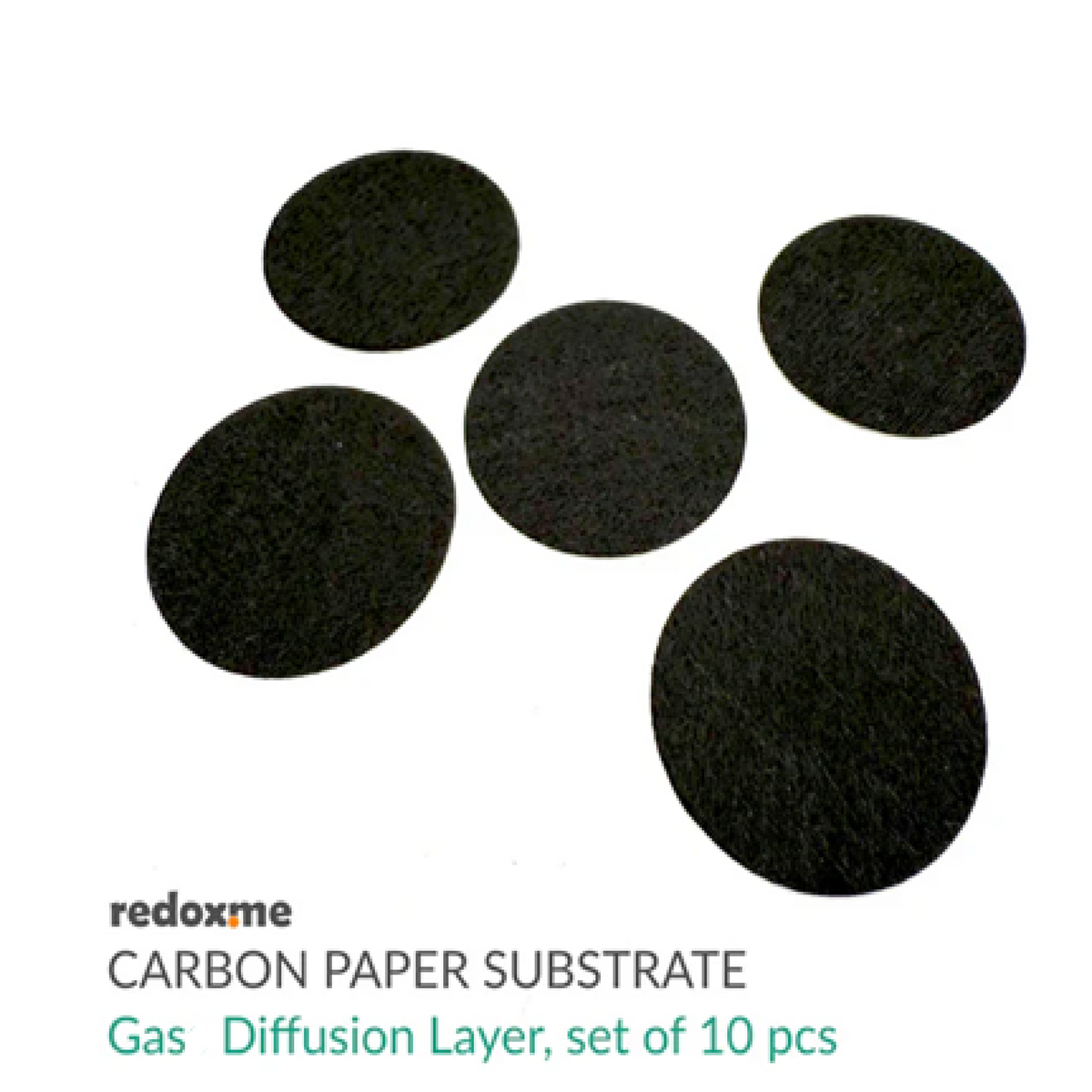 20 mm Dia. Carbon Paper Substrate - Gas Diffusion Layer, set of 10 pcs - Electrochemical Products - Redox.me - MSE Supplies