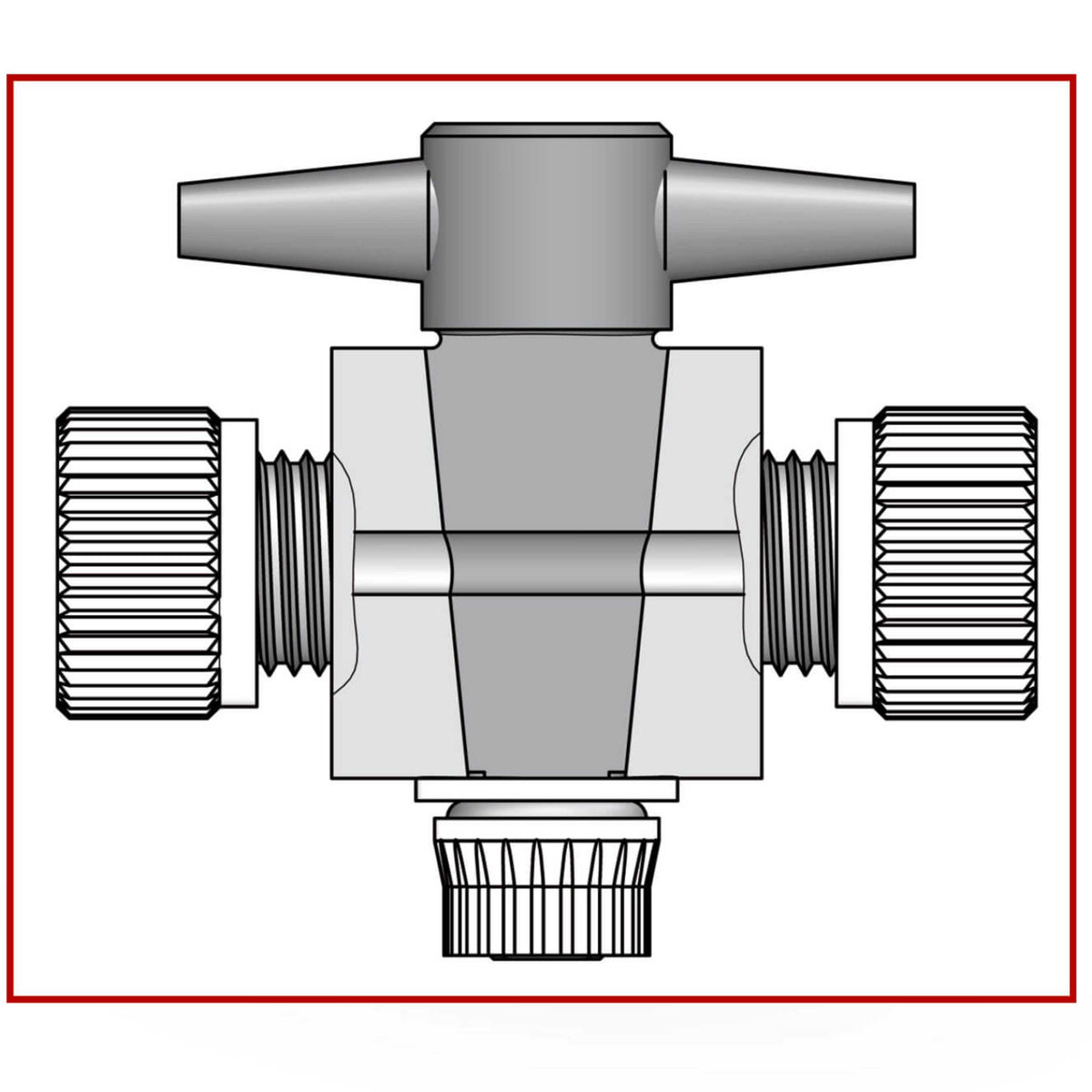 BOLA 2-Way Stopcocks (PTFE/PTFE-GF ) - Ø 4 mm