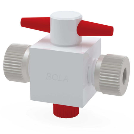 BOLA 2-Way Stopcocks (PTFE/PTFE-GF ) - Ø 4 mm