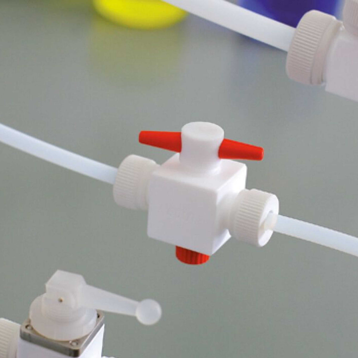 BOLA 2-Way Stopcocks (PTFE/PTFE-GF ) - Ø 8 mm