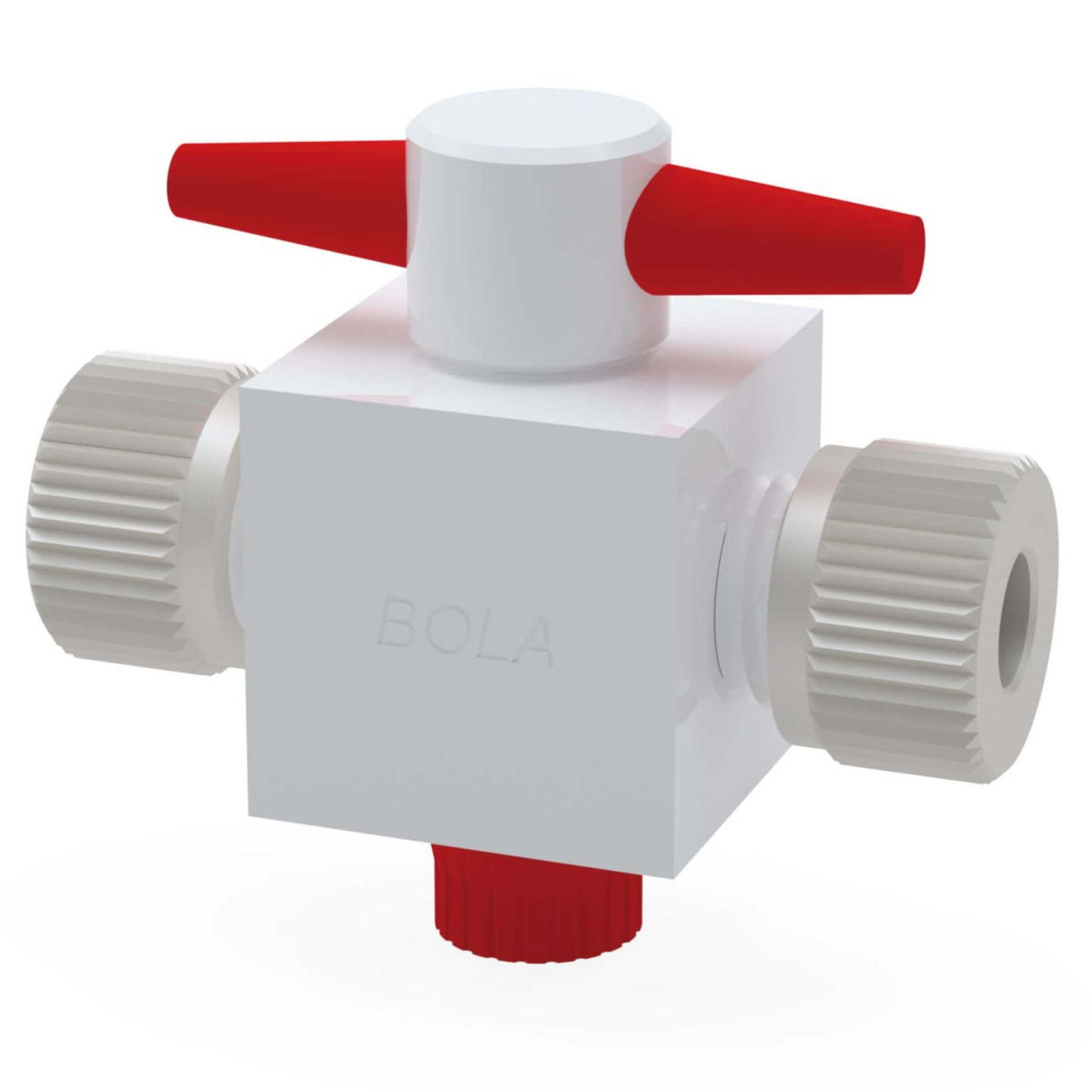 BOLA 2-Way Stopcocks (PTFE/PTFE-GF ) - Ø 8 mm