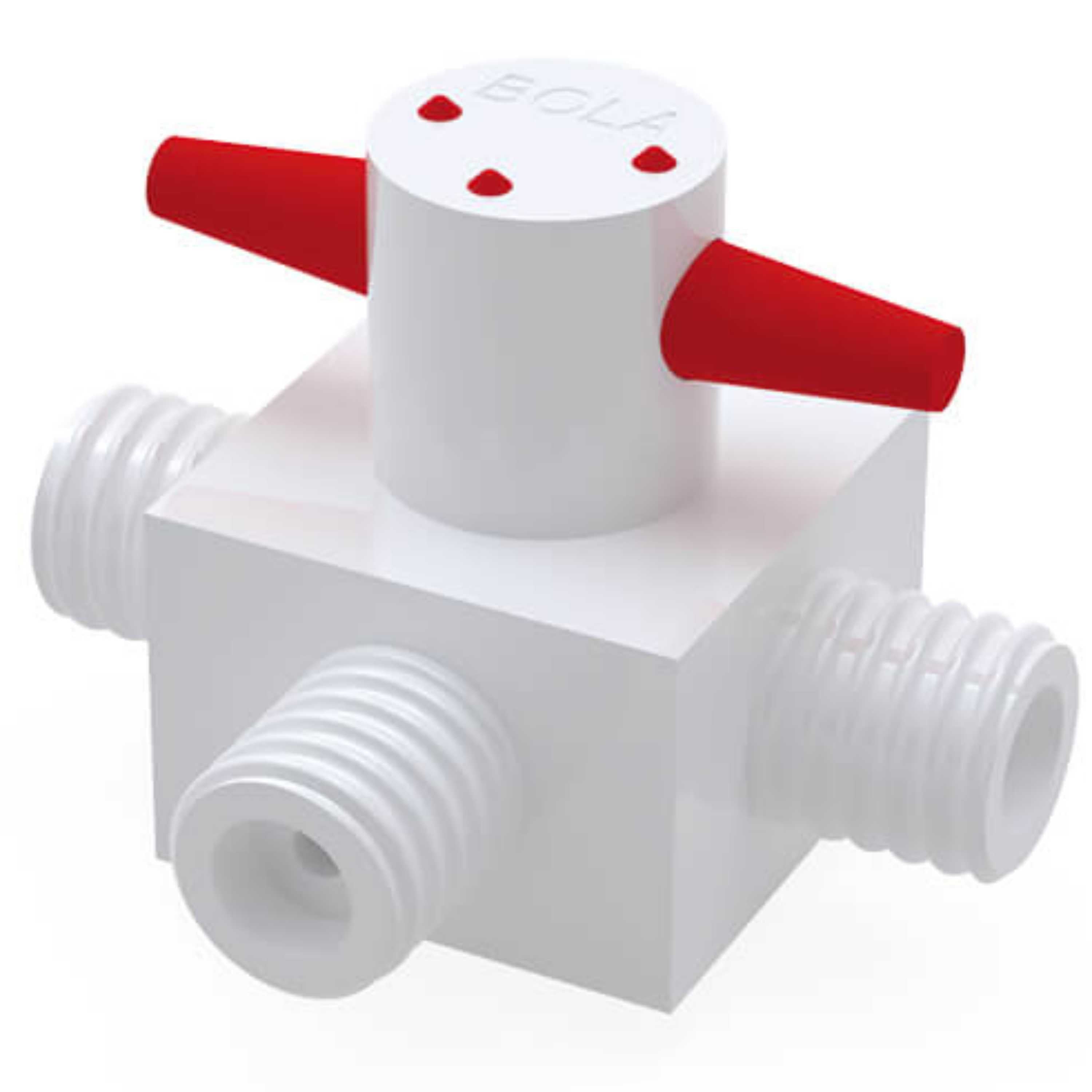 BOLA GL 3-Way Stopcocks (PTFE ) - GL 18, Ø 4 mm
