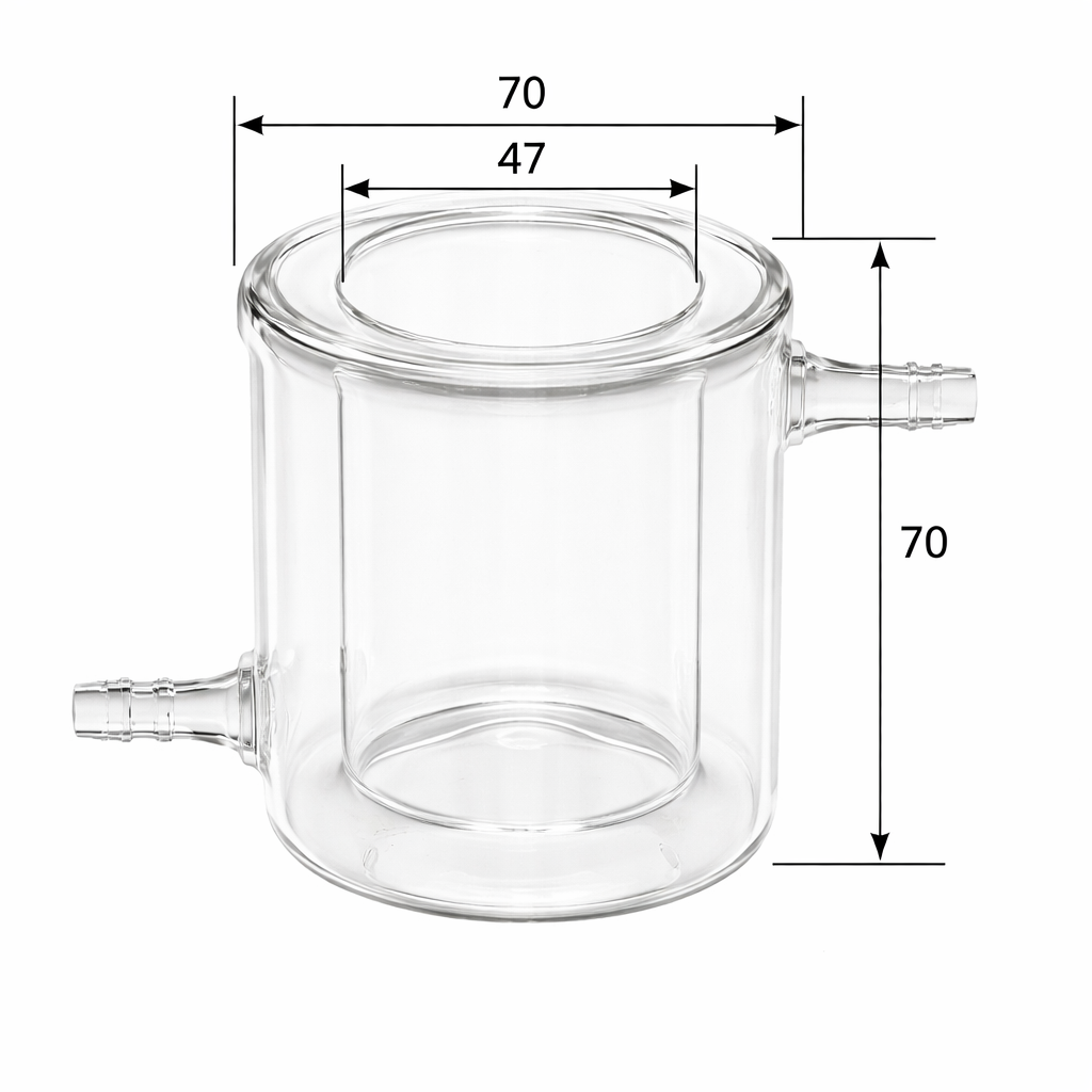 BASi Jacketed Cell Vial - 100 ml - Electrochemical Products - BASi - MSE Supplies
