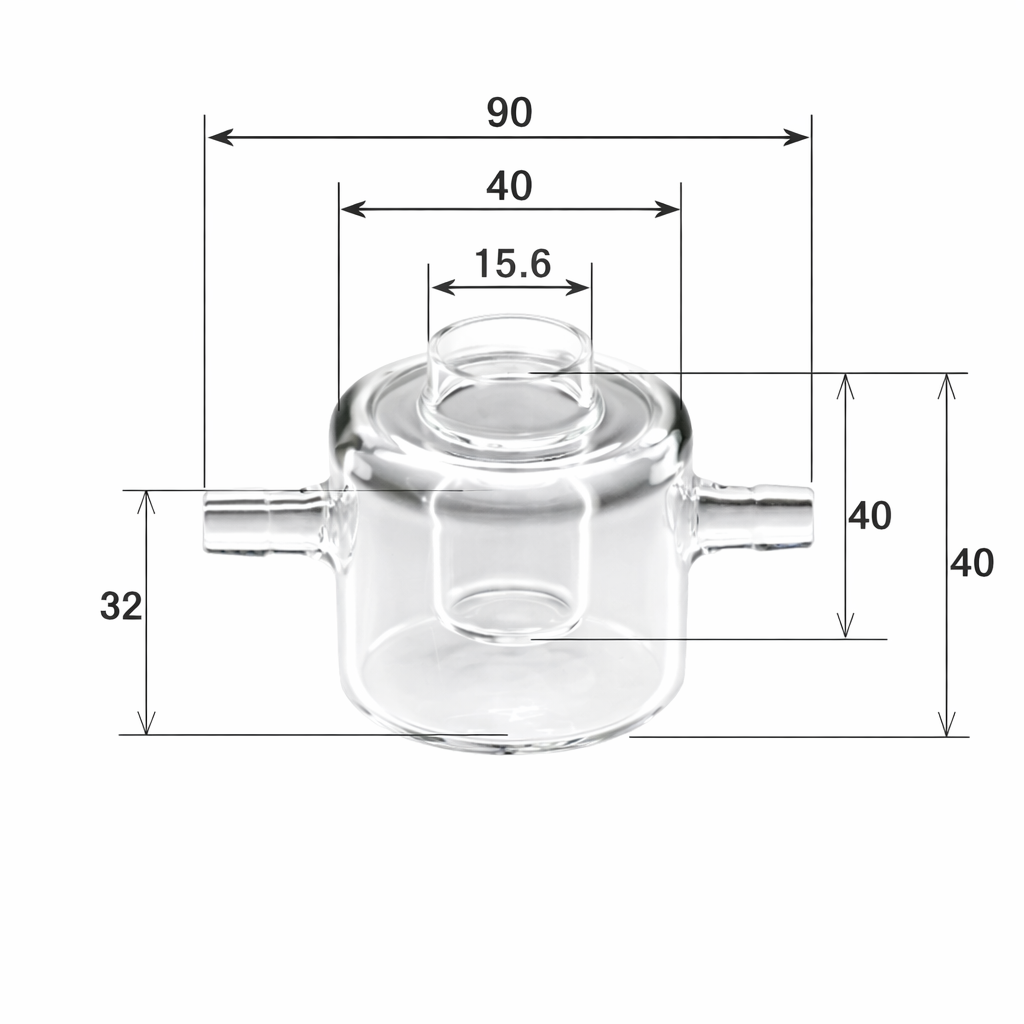 BASi Jacketed Cell Vial - 5 ml - Electrochemical Products - BASi - MSE Supplies