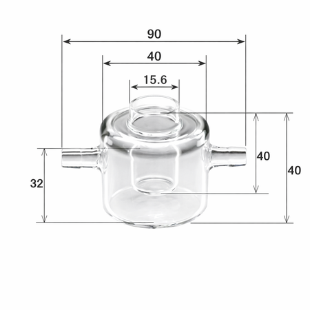 BASi Jacketed Cell Vial - 5 ml - Electrochemical Products - BASi - MSE Supplies
